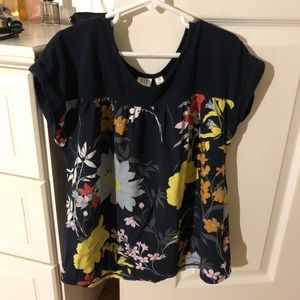 Girl flower blouse